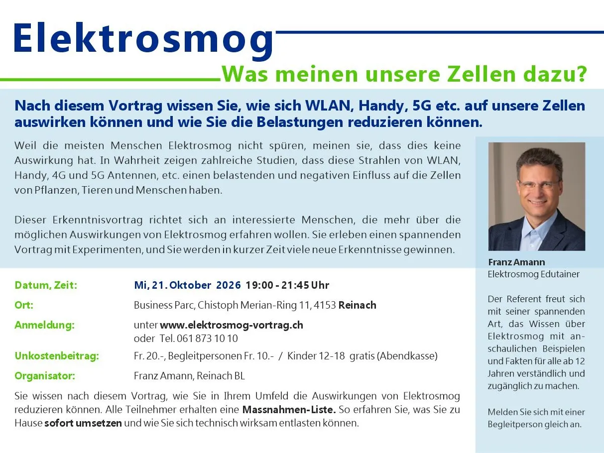 Elektrosmog - Was meinen Deine Zellen ?