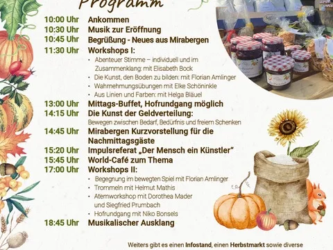 Erntedankfest 3.10.26 in Mirabergen